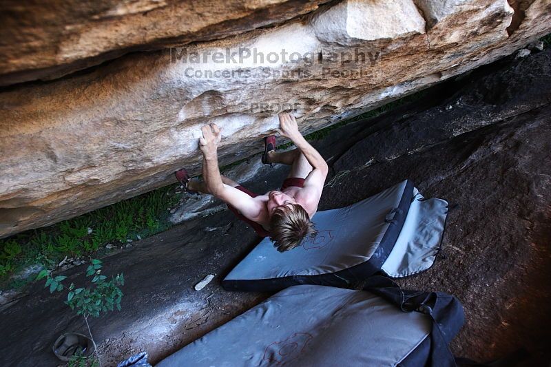 Rock climbing in Hueco Tanks State Park and Historic Site during the Hueco Tanks Awesome Fest 2.0 trip, Sunday, September 05, 2010.

Filename: SRM_20100905_15173604.JPG
Aperture: f/2.8
Shutter Speed: 1/200
Body: Canon EOS 20D
Lens: Canon EF 16-35mm f/2.8 L