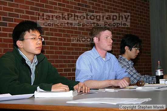 Weekly meeting of the Undergraduate House of Representatives (UHR), February 3, 2004.

Filename: img_1234_std.jpg
Aperture: f/5.6
Shutter Speed: 1/100
Body: Canon EOS DIGITAL REBEL
Lens: Canon EF-S 18-55mm f/3.5-5.6