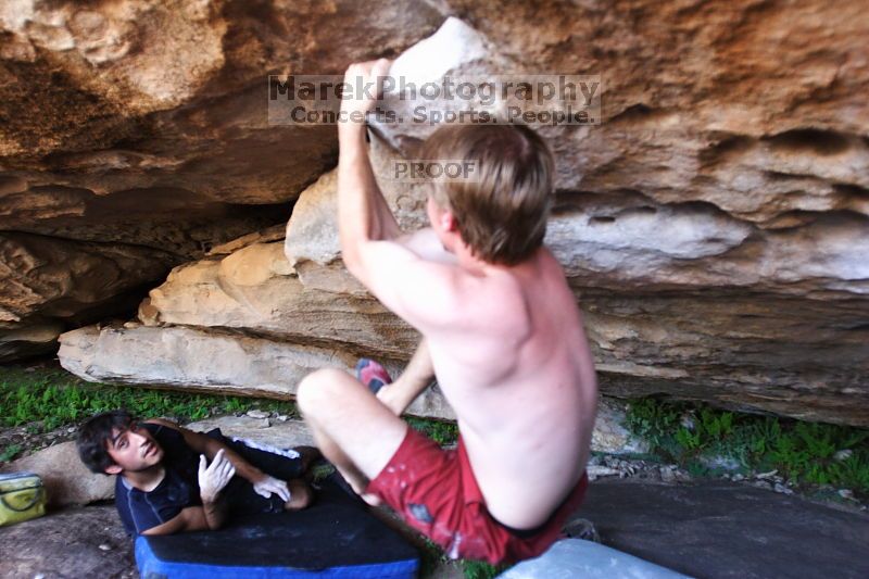 Rock climbing in Hueco Tanks State Park and Historic Site during the Hueco Tanks Awesome Fest 2.0 trip, Sunday, September 05, 2010.

Filename: SRM_20100905_15503731.JPG
Aperture: f/2.8
Shutter Speed: 1/200
Body: Canon EOS 20D
Lens: Canon EF 16-35mm f/2.8 L