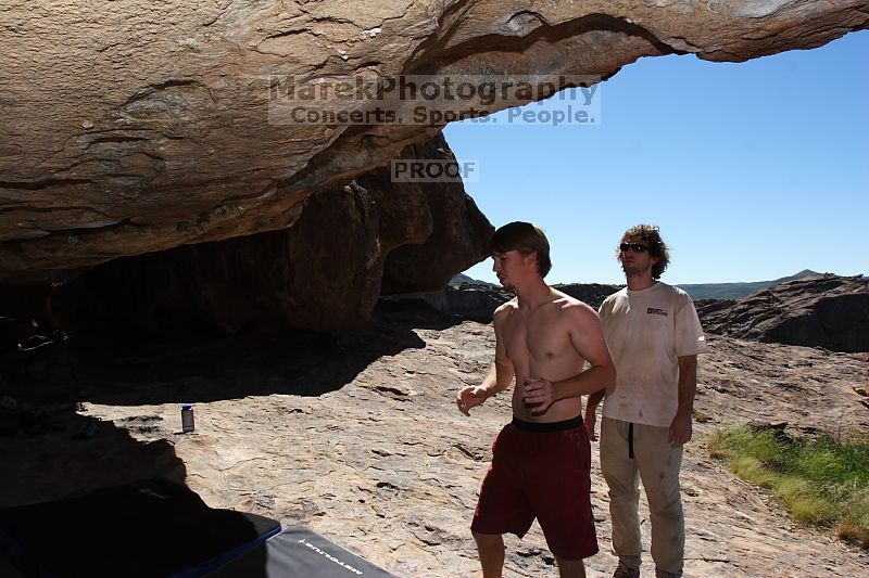 Rock climbing in Hueco Tanks State Park and Historic Site during the Hueco Tanks Awesome Fest 2.0 trip, Monday, September 06, 2010.

Filename: SRM_20100906_12170927.JPG
Aperture: f/10.0
Shutter Speed: 1/250
Body: Canon EOS 20D
Lens: Canon EF 16-35mm f/2.8 L