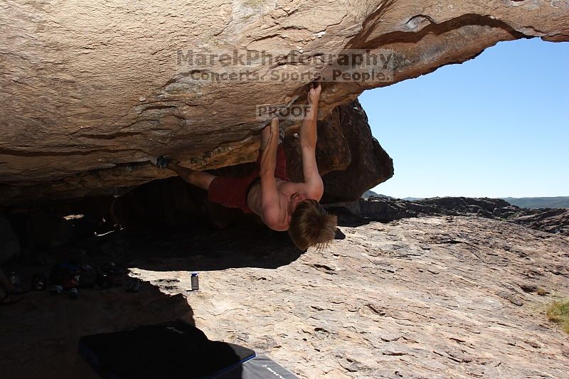 Rock climbing in Hueco Tanks State Park and Historic Site during the Hueco Tanks Awesome Fest 2.0 trip, Monday, September 06, 2010.

Filename: SRM_20100906_12203428.JPG
Aperture: f/10.0
Shutter Speed: 1/250
Body: Canon EOS 20D
Lens: Canon EF 16-35mm f/2.8 L