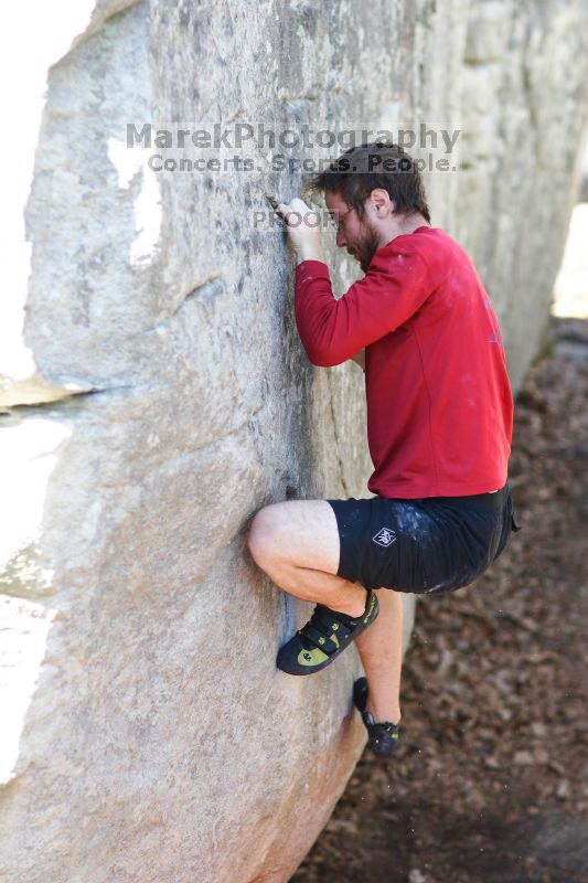 Bouldering in the southeast during Spring Break 2013.

Filename: SRM_20130312_14474486.JPG
Aperture: f/2.0
Shutter Speed: 1/1000
Body: Canon EOS-1D Mark II
Lens: Canon EF 85mm f/1.2 L II