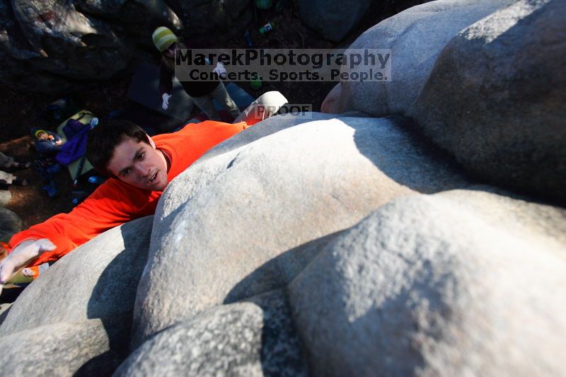 Bouldering in the southeast during Spring Break 2013.

Filename: SRM_20130312_16035620.JPG
Aperture: f/4.0
Shutter Speed: 1/2000
Body: Canon EOS-1D Mark II
Lens: Canon EF 16-35mm f/2.8 L