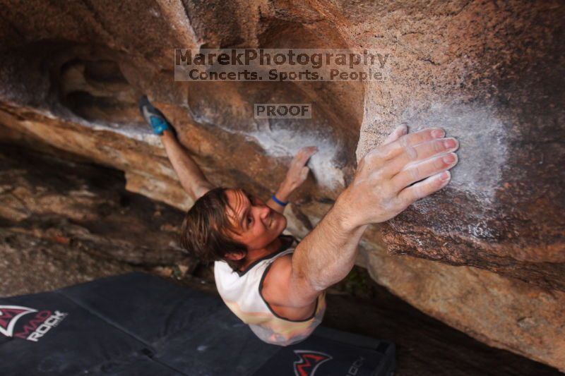 Bouldering in Hueco Tanks on %m/%d/%Y

Filename: SRM_20160219_1806181.jpg
Aperture: f/2.8
Shutter Speed: 1/250
Body: Canon EOS 20D
Lens: Canon EF 16-35mm f/2.8 L