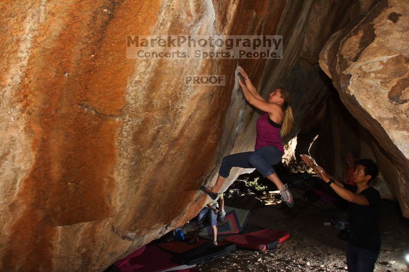 Bouldering in Hueco Tanks on 02/27/2016 with Blue Lizard Climbing and Yoga

Filename: SRM_20160227_1347470.JPG
Aperture: f/5.6
Shutter Speed: 1/250
Body: Canon EOS 20D
Lens: Canon EF 16-35mm f/2.8 L