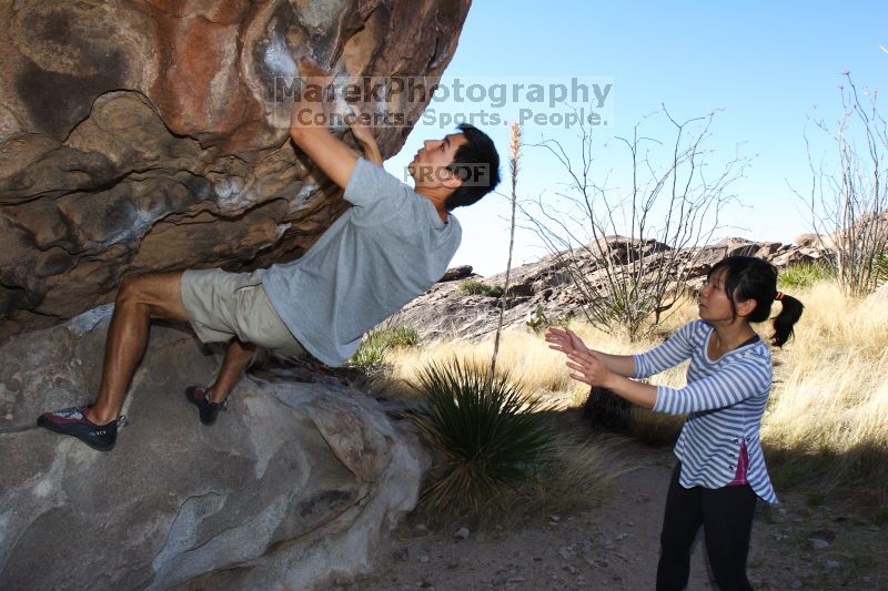 Bouldering in Hueco Tanks on 03/18/2016 with Blue Lizard Climbing and Yoga

Filename: SRM_20160318_0926340.jpg
Aperture: f/5.6
Shutter Speed: 1/250
Body: Canon EOS 20D
Lens: Canon EF 16-35mm f/2.8 L