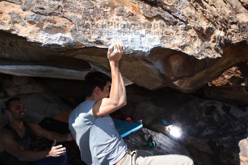 Bouldering in Hueco Tanks on 03/19/2016 with Blue Lizard Climbing and Yoga

Filename: SRM_20160319_1401340.jpg
Aperture: f/8.0
Shutter Speed: 1/250
Body: Canon EOS 20D
Lens: Canon EF 16-35mm f/2.8 L