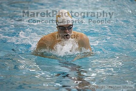 Ryan Bishop placed 3rd in the men's 200 yd medley against UVA

Filename: crw_3714_std.jpg
Aperture: f/2.8
Shutter Speed: 1/500
Body: Canon EOS DIGITAL REBEL
Lens: Canon EF 80-200mm f/2.8 L