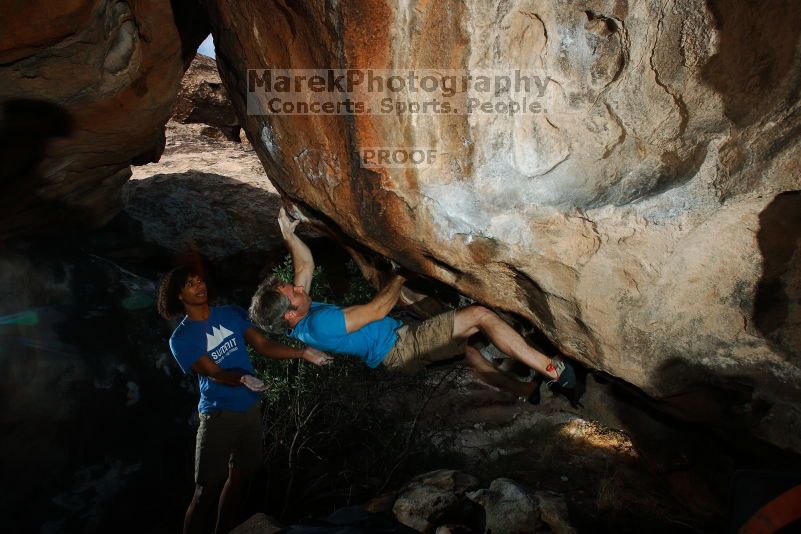 Bouldering in Hueco Tanks on 10/19/2018 with Blue Lizard Climbing and Yoga

Filename: SRM_20181019_1133530.jpg
Aperture: f/8.0
Shutter Speed: 1/250
Body: Canon EOS-1D Mark II
Lens: Canon EF 16-35mm f/2.8 L