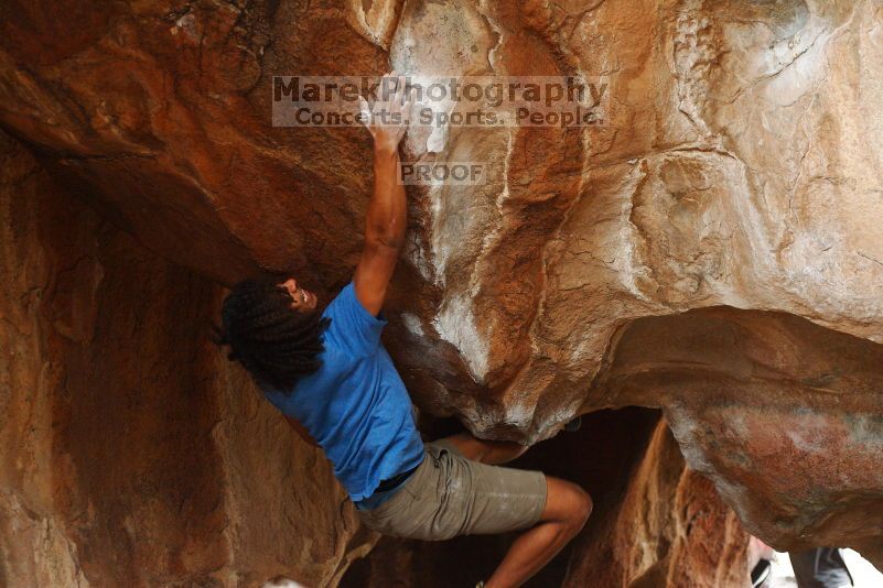 Bouldering in Hueco Tanks on 10/19/2018 with Blue Lizard Climbing and Yoga

Filename: SRM_20181019_1408032.jpg
Aperture: f/2.8
Shutter Speed: 1/400
Body: Canon EOS-1D Mark II
Lens: Canon EF 50mm f/1.8 II