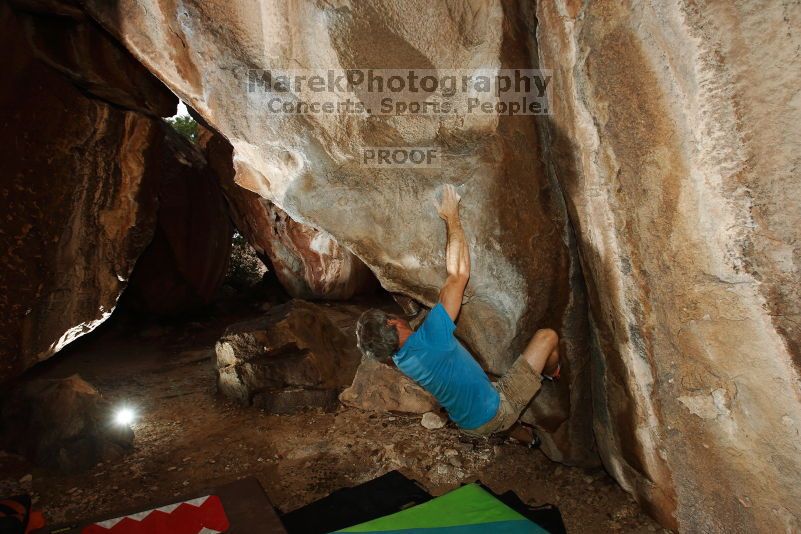 Bouldering in Hueco Tanks on 10/19/2018 with Blue Lizard Climbing and Yoga

Filename: SRM_20181019_1703000.jpg
Aperture: f/5.6
Shutter Speed: 1/250
Body: Canon EOS-1D Mark II
Lens: Canon EF 16-35mm f/2.8 L