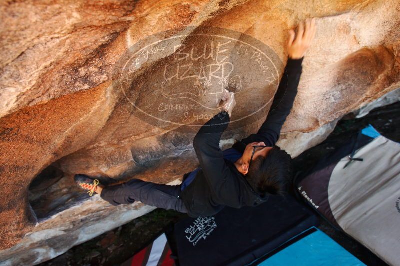 Bouldering in Hueco Tanks on 11/02/2018 with Blue Lizard Climbing and Yoga

Filename: SRM_20181102_1404250.jpg
Aperture: f/4.5
Shutter Speed: 1/160
Body: Canon EOS-1D Mark II
Lens: Canon EF 16-35mm f/2.8 L