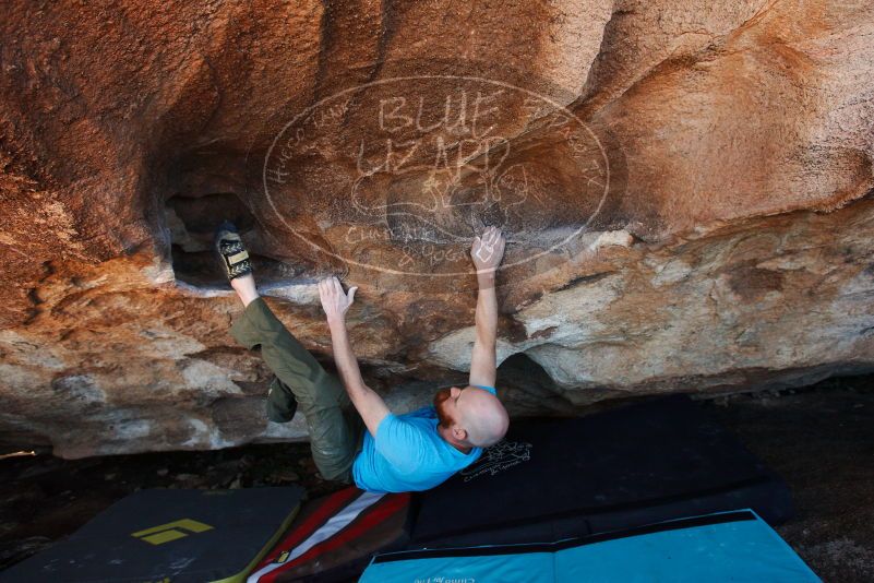 Bouldering in Hueco Tanks on 11/02/2018 with Blue Lizard Climbing and Yoga

Filename: SRM_20181102_1414340.jpg
Aperture: f/4.5
Shutter Speed: 1/250
Body: Canon EOS-1D Mark II
Lens: Canon EF 16-35mm f/2.8 L