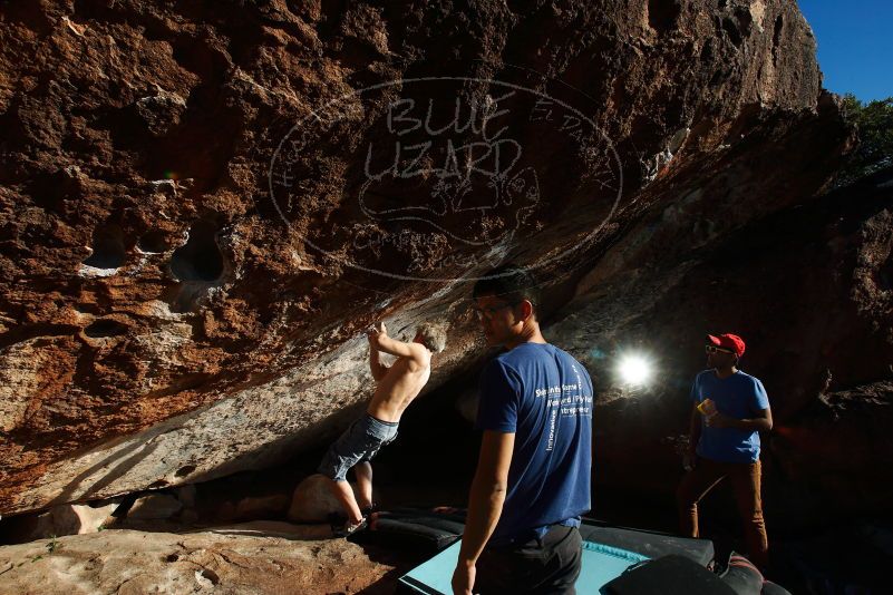 Bouldering in Hueco Tanks on 11/02/2018 with Blue Lizard Climbing and Yoga

Filename: SRM_20181102_1635460.jpg
Aperture: f/9.0
Shutter Speed: 1/250
Body: Canon EOS-1D Mark II
Lens: Canon EF 16-35mm f/2.8 L