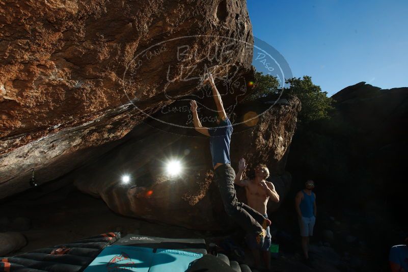 Bouldering in Hueco Tanks on 11/02/2018 with Blue Lizard Climbing and Yoga

Filename: SRM_20181102_1650360.jpg
Aperture: f/9.0
Shutter Speed: 1/250
Body: Canon EOS-1D Mark II
Lens: Canon EF 16-35mm f/2.8 L
