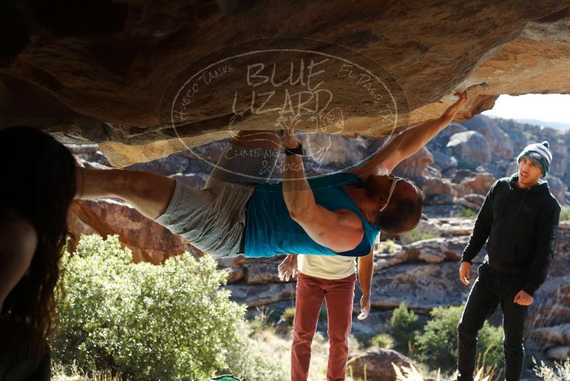Bouldering in Hueco Tanks on 11/03/2018 with Blue Lizard Climbing and Yoga

Filename: SRM_20181103_1009281.jpg
Aperture: f/5.6
Shutter Speed: 1/500
Body: Canon EOS-1D Mark II
Lens: Canon EF 50mm f/1.8 II