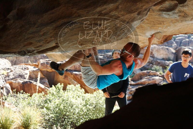 Bouldering in Hueco Tanks on 11/03/2018 with Blue Lizard Climbing and Yoga

Filename: SRM_20181103_1037200.jpg
Aperture: f/5.6
Shutter Speed: 1/500
Body: Canon EOS-1D Mark II
Lens: Canon EF 50mm f/1.8 II