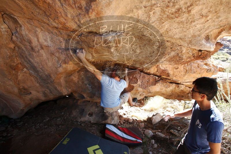 Bouldering in Hueco Tanks on 11/03/2018 with Blue Lizard Climbing and Yoga

Filename: SRM_20181103_1133531.jpg
Aperture: f/5.6
Shutter Speed: 1/400
Body: Canon EOS-1D Mark II
Lens: Canon EF 16-35mm f/2.8 L