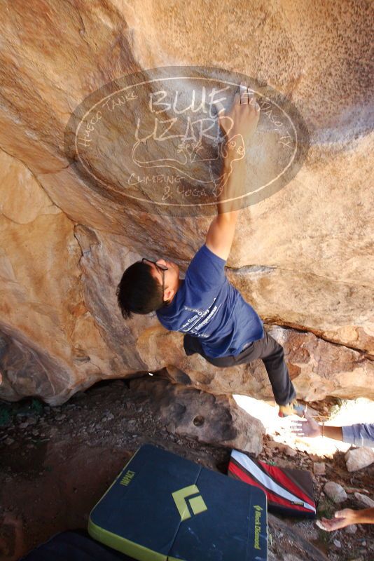 Bouldering in Hueco Tanks on 11/03/2018 with Blue Lizard Climbing and Yoga

Filename: SRM_20181103_1134510.jpg
Aperture: f/5.6
Shutter Speed: 1/250
Body: Canon EOS-1D Mark II
Lens: Canon EF 16-35mm f/2.8 L