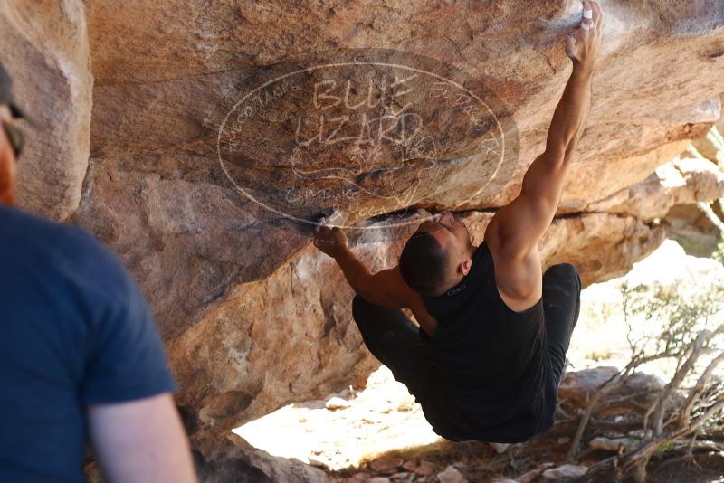 Bouldering in Hueco Tanks on 11/03/2018 with Blue Lizard Climbing and Yoga

Filename: SRM_20181103_1209511.jpg
Aperture: f/4.0
Shutter Speed: 1/400
Body: Canon EOS-1D Mark II
Lens: Canon EF 50mm f/1.8 II