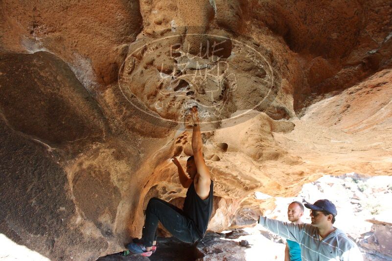 Bouldering in Hueco Tanks on 11/03/2018 with Blue Lizard Climbing and Yoga

Filename: SRM_20181103_1434050.jpg
Aperture: f/5.6
Shutter Speed: 1/250
Body: Canon EOS-1D Mark II
Lens: Canon EF 16-35mm f/2.8 L