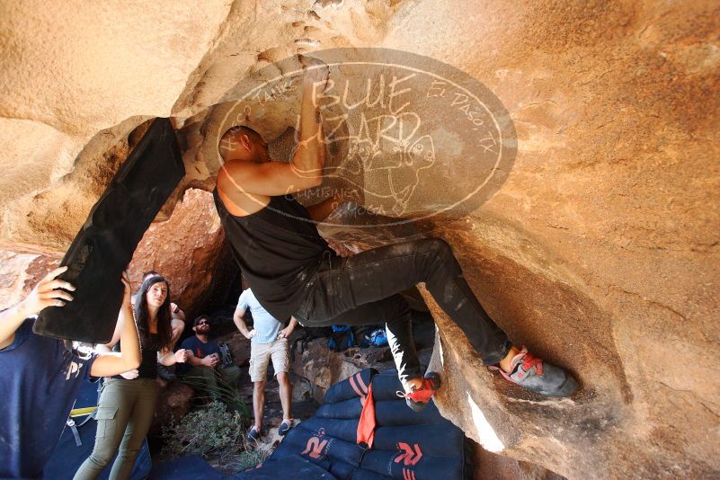 Bouldering in Hueco Tanks on 11/03/2018 with Blue Lizard Climbing and Yoga

Filename: SRM_20181103_1510591.jpg
Aperture: f/4.0
Shutter Speed: 1/250
Body: Canon EOS-1D Mark II
Lens: Canon EF 16-35mm f/2.8 L