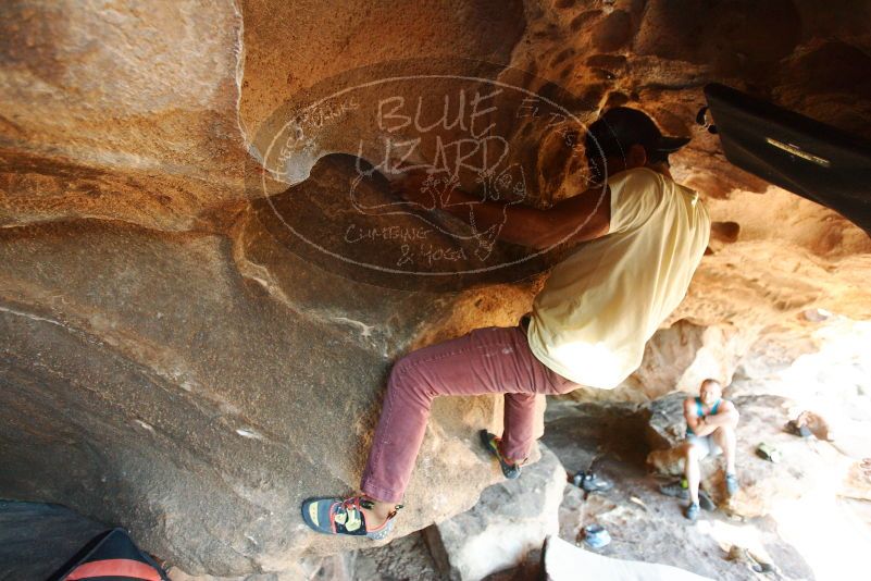 Bouldering in Hueco Tanks on 11/03/2018 with Blue Lizard Climbing and Yoga

Filename: SRM_20181103_1544491.jpg
Aperture: f/2.8
Shutter Speed: 1/320
Body: Canon EOS-1D Mark II
Lens: Canon EF 16-35mm f/2.8 L