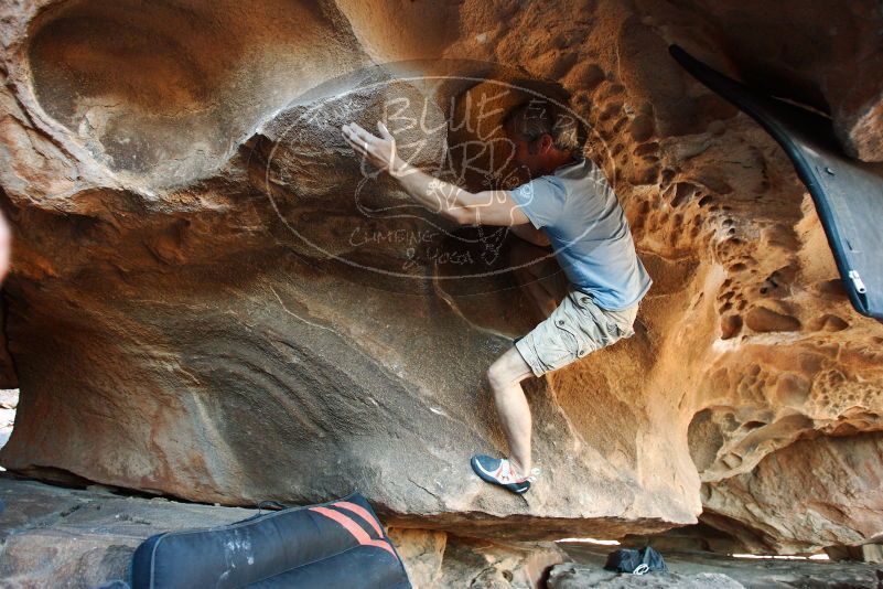 Bouldering in Hueco Tanks on 11/03/2018 with Blue Lizard Climbing and Yoga

Filename: SRM_20181103_1612370.jpg
Aperture: f/2.8
Shutter Speed: 1/160
Body: Canon EOS-1D Mark II
Lens: Canon EF 16-35mm f/2.8 L
