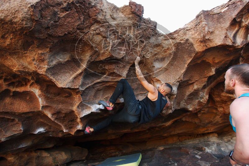 Bouldering in Hueco Tanks on 11/03/2018 with Blue Lizard Climbing and Yoga

Filename: SRM_20181103_1635460.jpg
Aperture: f/4.0
Shutter Speed: 1/250
Body: Canon EOS-1D Mark II
Lens: Canon EF 16-35mm f/2.8 L