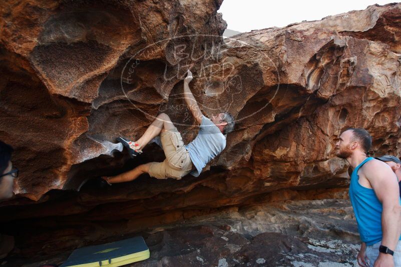 Bouldering in Hueco Tanks on 11/03/2018 with Blue Lizard Climbing and Yoga

Filename: SRM_20181103_1636340.jpg
Aperture: f/4.0
Shutter Speed: 1/400
Body: Canon EOS-1D Mark II
Lens: Canon EF 16-35mm f/2.8 L