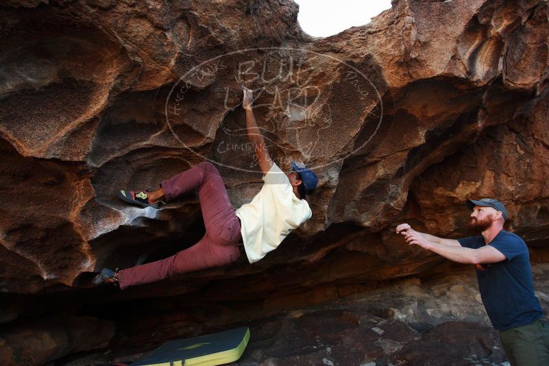 Bouldering in Hueco Tanks on 11/03/2018 with Blue Lizard Climbing and Yoga

Filename: SRM_20181103_1642510.jpg
Aperture: f/5.0
Shutter Speed: 1/400
Body: Canon EOS-1D Mark II
Lens: Canon EF 16-35mm f/2.8 L