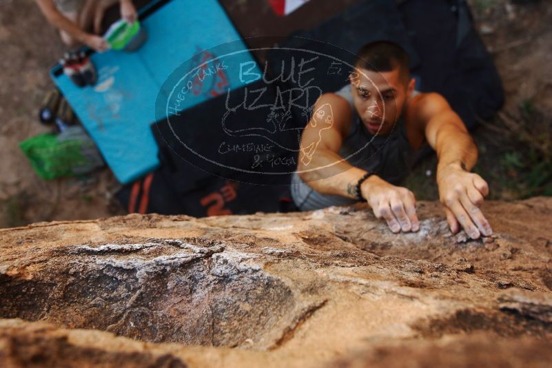 Bouldering in Hueco Tanks on 11/04/2018 with Blue Lizard Climbing and Yoga

Filename: SRM_20181104_1054170.jpg
Aperture: f/4.0
Shutter Speed: 1/400
Body: Canon EOS-1D Mark II
Lens: Canon EF 16-35mm f/2.8 L