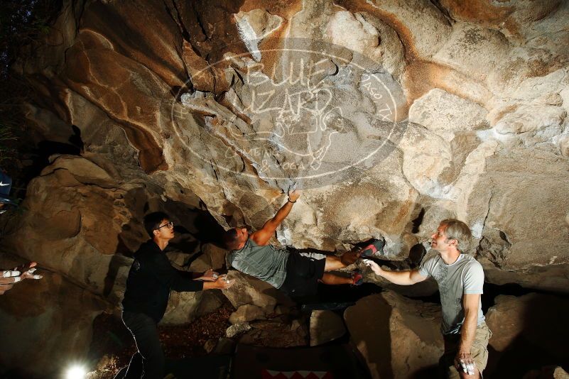 Bouldering in Hueco Tanks on 11/04/2018 with Blue Lizard Climbing and Yoga

Filename: SRM_20181104_1203460.jpg
Aperture: f/8.0
Shutter Speed: 1/250
Body: Canon EOS-1D Mark II
Lens: Canon EF 16-35mm f/2.8 L
