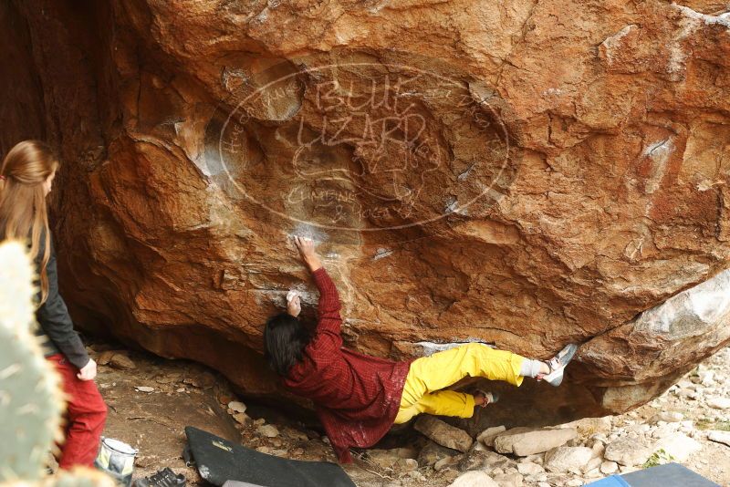 Bouldering in Hueco Tanks on 11/10/2018 with Blue Lizard Climbing and Yoga

Filename: SRM_20181110_1203450.jpg
Aperture: f/4.0
Shutter Speed: 1/200
Body: Canon EOS-1D Mark II
Lens: Canon EF 50mm f/1.8 II