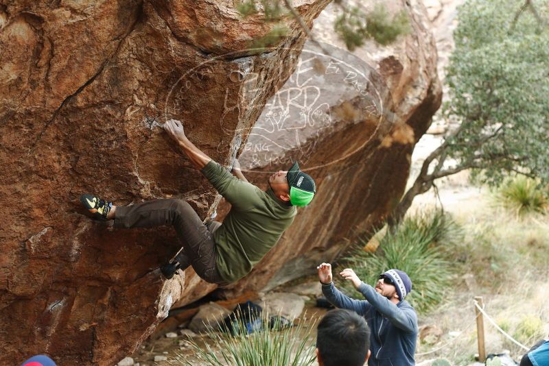 Bouldering in Hueco Tanks on 11/10/2018 with Blue Lizard Climbing and Yoga

Filename: SRM_20181110_1147240.jpg
Aperture: f/3.2
Shutter Speed: 1/500
Body: Canon EOS-1D Mark II
Lens: Canon EF 50mm f/1.8 II