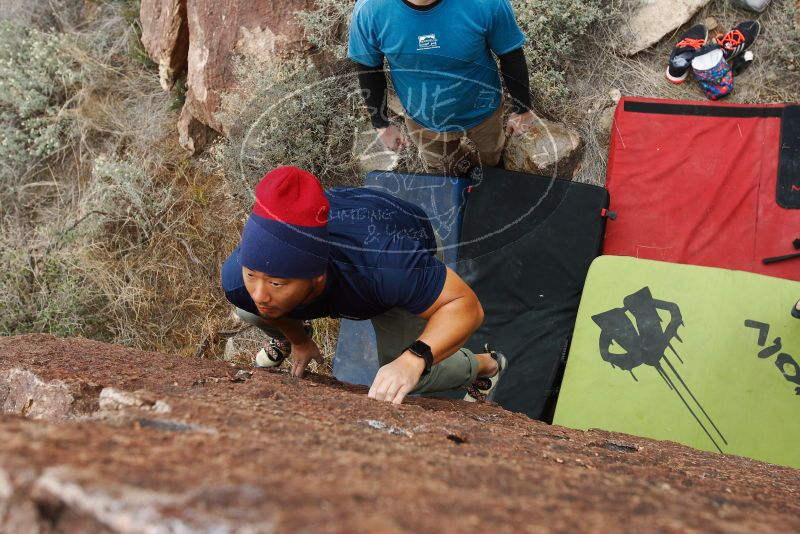 Bouldering in Hueco Tanks on 11/10/2018 with Blue Lizard Climbing and Yoga

Filename: SRM_20181110_1126410.jpg
Aperture: f/5.6
Shutter Speed: 1/400
Body: Canon EOS-1D Mark II
Lens: Canon EF 16-35mm f/2.8 L