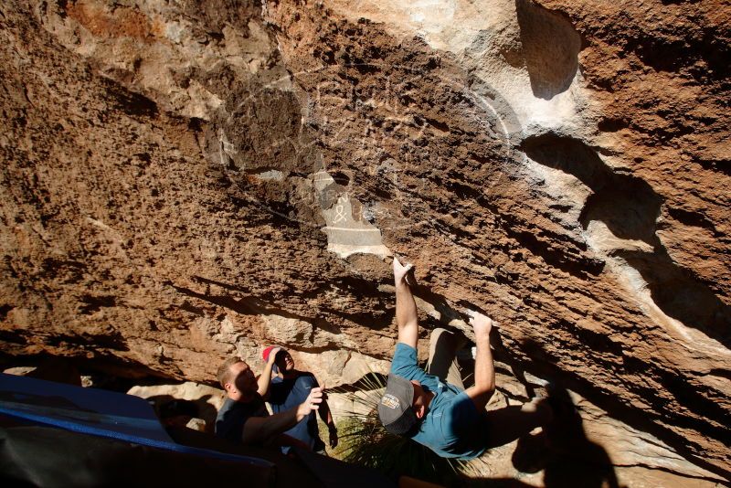 Bouldering in Hueco Tanks on 11/10/2018 with Blue Lizard Climbing and Yoga

Filename: SRM_20181110_1514440.jpg
Aperture: f/8.0
Shutter Speed: 1/400
Body: Canon EOS-1D Mark II
Lens: Canon EF 16-35mm f/2.8 L