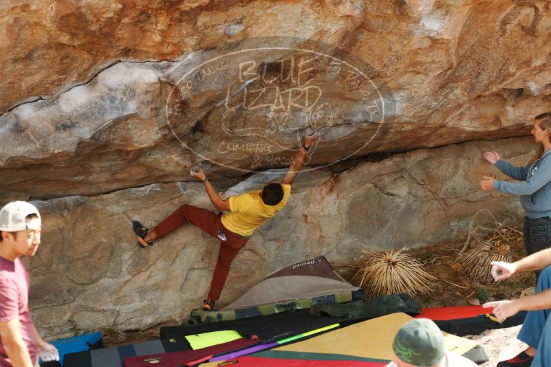 Bouldering in Hueco Tanks on 11/11/2018 with Blue Lizard Climbing and Yoga

Filename: SRM_20181111_1225050.jpg
Aperture: f/4.0
Shutter Speed: 1/500
Body: Canon EOS-1D Mark II
Lens: Canon EF 50mm f/1.8 II