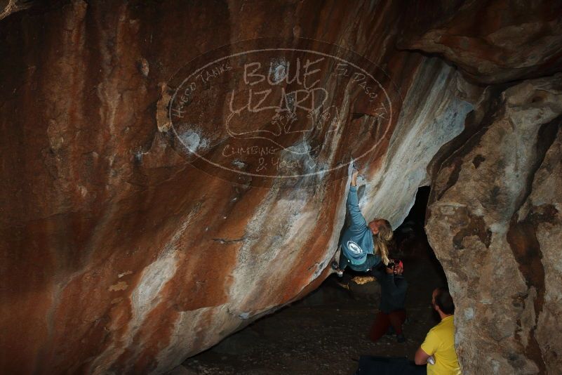 Bouldering in Hueco Tanks on 11/11/2018 with Blue Lizard Climbing and Yoga

Filename: SRM_20181111_1716430.jpg
Aperture: f/8.0
Shutter Speed: 1/250
Body: Canon EOS-1D Mark II
Lens: Canon EF 16-35mm f/2.8 L