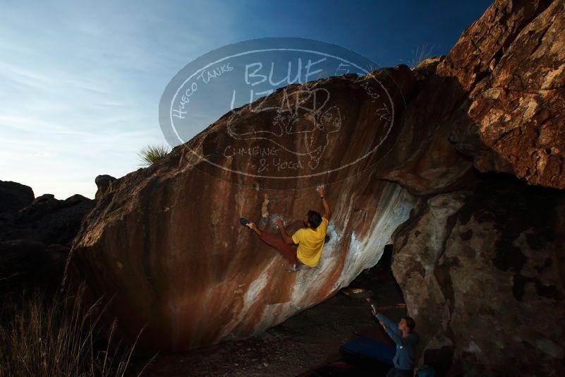 Bouldering in Hueco Tanks on 11/11/2018 with Blue Lizard Climbing and Yoga

Filename: SRM_20181111_1720360.jpg
Aperture: f/8.0
Shutter Speed: 1/250
Body: Canon EOS-1D Mark II
Lens: Canon EF 16-35mm f/2.8 L