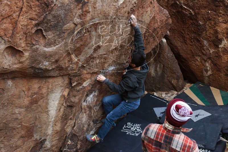 Bouldering in Hueco Tanks on 11/24/2018 with Blue Lizard Climbing and Yoga

Filename: SRM_20181124_1022480.jpg
Aperture: f/4.5
Shutter Speed: 1/250
Body: Canon EOS-1D Mark II
Lens: Canon EF 16-35mm f/2.8 L