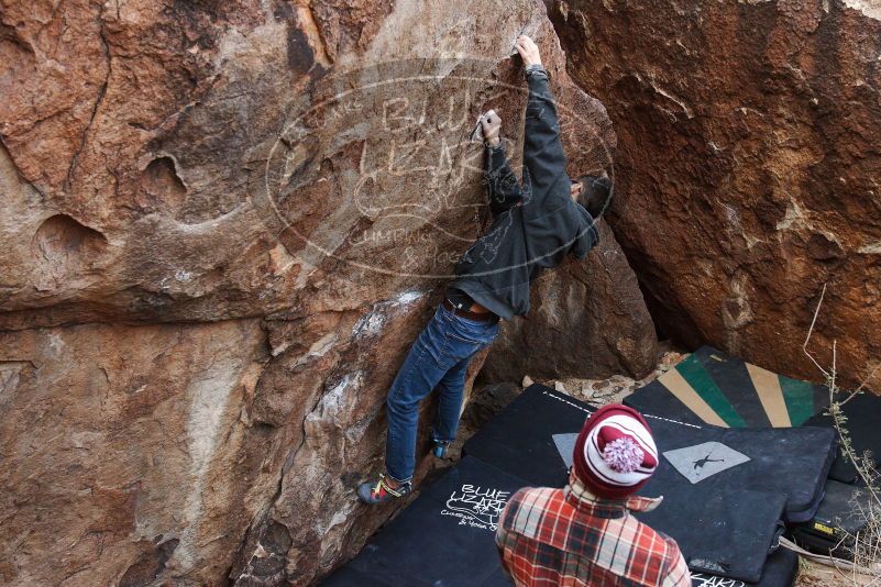 Bouldering in Hueco Tanks on 11/24/2018 with Blue Lizard Climbing and Yoga

Filename: SRM_20181124_1022530.jpg
Aperture: f/4.5
Shutter Speed: 1/250
Body: Canon EOS-1D Mark II
Lens: Canon EF 16-35mm f/2.8 L