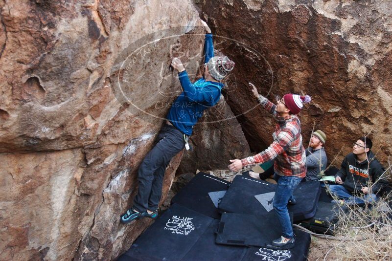 Bouldering in Hueco Tanks on 11/24/2018 with Blue Lizard Climbing and Yoga

Filename: SRM_20181124_1025490.jpg
Aperture: f/3.5
Shutter Speed: 1/250
Body: Canon EOS-1D Mark II
Lens: Canon EF 16-35mm f/2.8 L