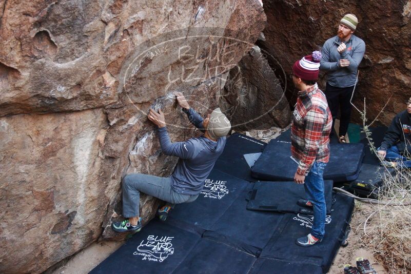 Bouldering in Hueco Tanks on 11/24/2018 with Blue Lizard Climbing and Yoga

Filename: SRM_20181124_1026420.jpg
Aperture: f/3.2
Shutter Speed: 1/250
Body: Canon EOS-1D Mark II
Lens: Canon EF 16-35mm f/2.8 L