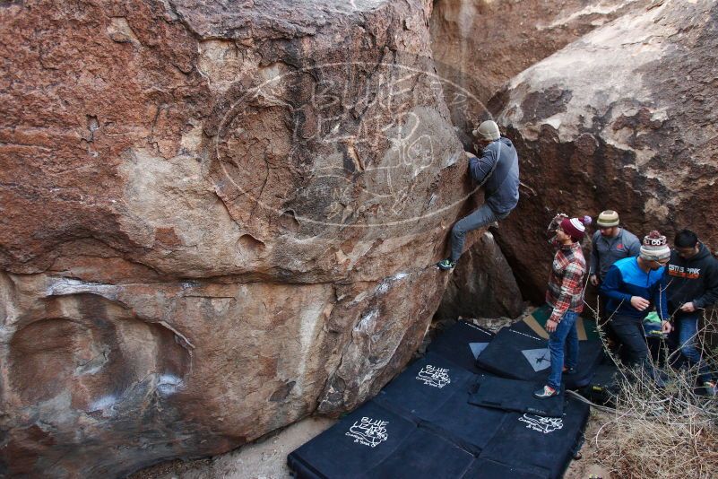 Bouldering in Hueco Tanks on 11/24/2018 with Blue Lizard Climbing and Yoga

Filename: SRM_20181124_1026560.jpg
Aperture: f/3.5
Shutter Speed: 1/250
Body: Canon EOS-1D Mark II
Lens: Canon EF 16-35mm f/2.8 L