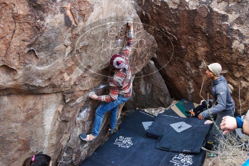 Bouldering in Hueco Tanks on 11/24/2018 with Blue Lizard Climbing and Yoga

Filename: SRM_20181124_1028300.jpg
Aperture: f/3.5
Shutter Speed: 1/250
Body: Canon EOS-1D Mark II
Lens: Canon EF 16-35mm f/2.8 L