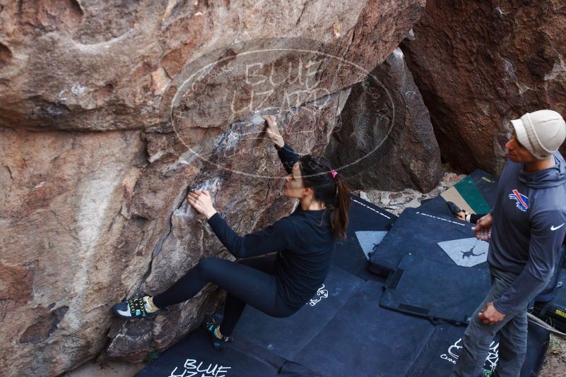 Bouldering in Hueco Tanks on 11/24/2018 with Blue Lizard Climbing and Yoga

Filename: SRM_20181124_1032440.jpg
Aperture: f/3.2
Shutter Speed: 1/250
Body: Canon EOS-1D Mark II
Lens: Canon EF 16-35mm f/2.8 L