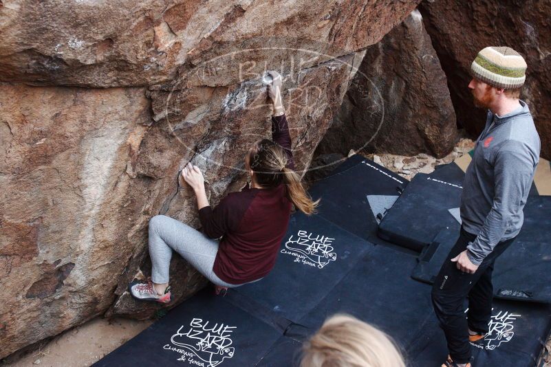 Bouldering in Hueco Tanks on 11/24/2018 with Blue Lizard Climbing and Yoga

Filename: SRM_20181124_1036090.jpg
Aperture: f/4.0
Shutter Speed: 1/250
Body: Canon EOS-1D Mark II
Lens: Canon EF 16-35mm f/2.8 L