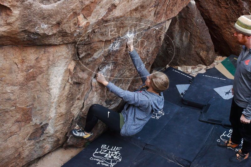 Bouldering in Hueco Tanks on 11/24/2018 with Blue Lizard Climbing and Yoga

Filename: SRM_20181124_1037080.jpg
Aperture: f/4.5
Shutter Speed: 1/250
Body: Canon EOS-1D Mark II
Lens: Canon EF 16-35mm f/2.8 L