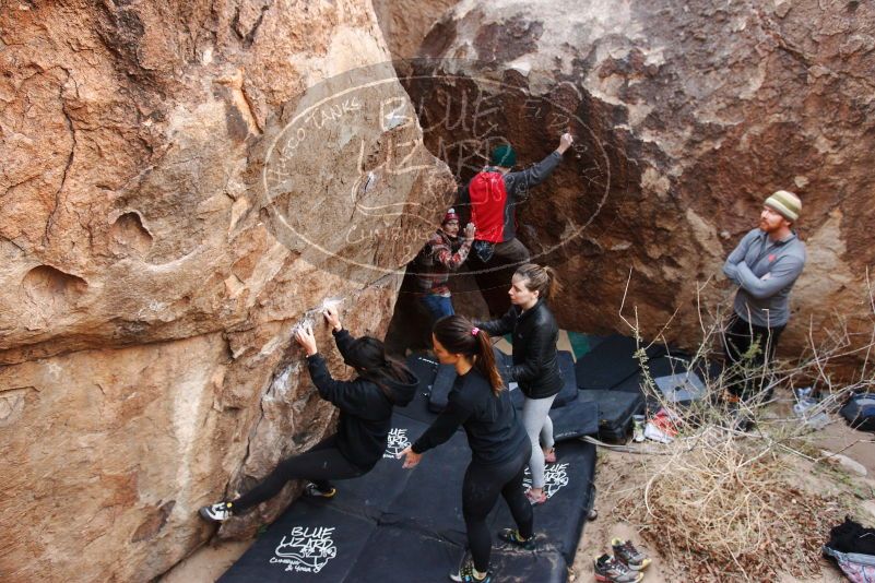 Bouldering in Hueco Tanks on 11/24/2018 with Blue Lizard Climbing and Yoga

Filename: SRM_20181124_1100350.jpg
Aperture: f/4.5
Shutter Speed: 1/200
Body: Canon EOS-1D Mark II
Lens: Canon EF 16-35mm f/2.8 L